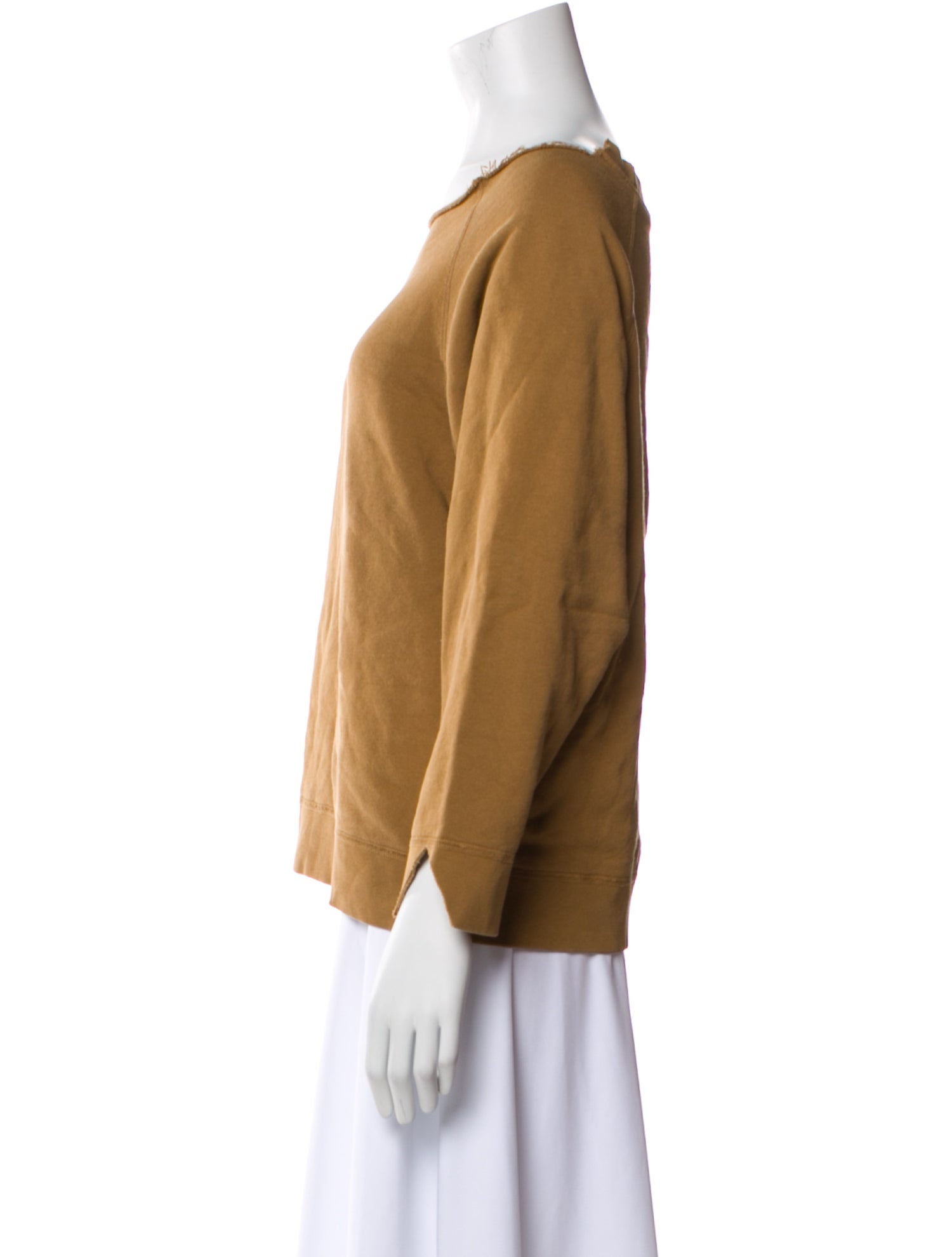 Nili Lotan Bateau Neckline Three-Quarter Sleeve Sweatshirt