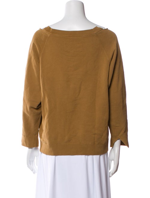 Nili Lotan Bateau Neckline Three-Quarter Sleeve Sweatshirt