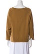 Nili Lotan Bateau Neckline Three-Quarter Sleeve Sweatshirt