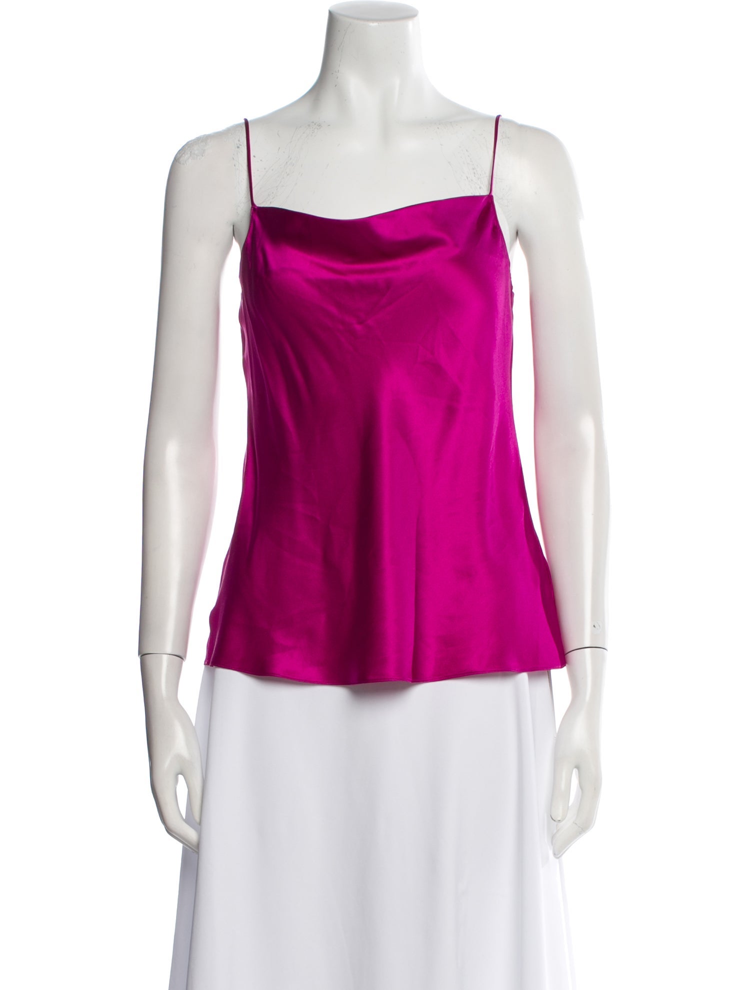 Nili Lotan Silk Square Neckline Top