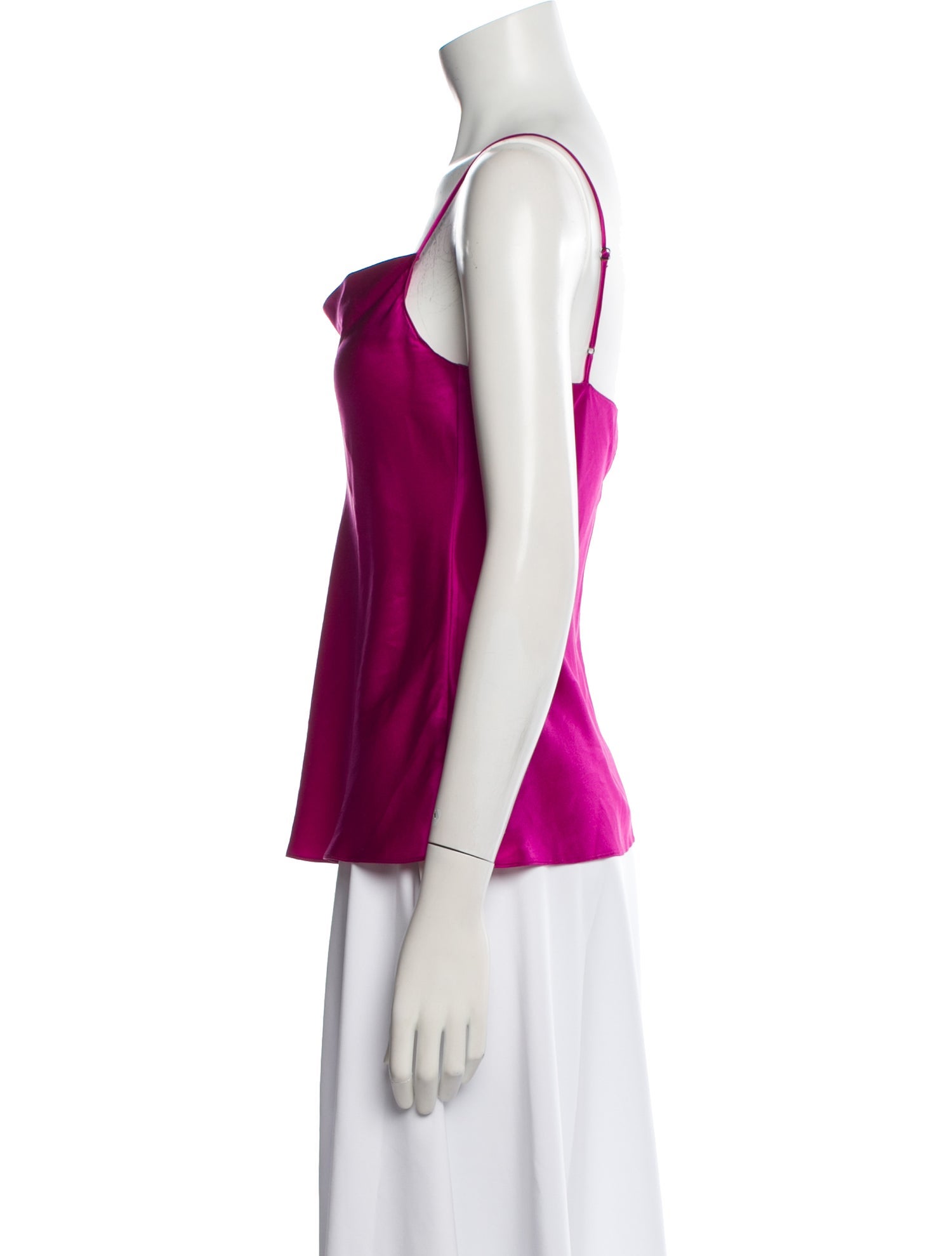 Nili Lotan Silk Square Neckline Top