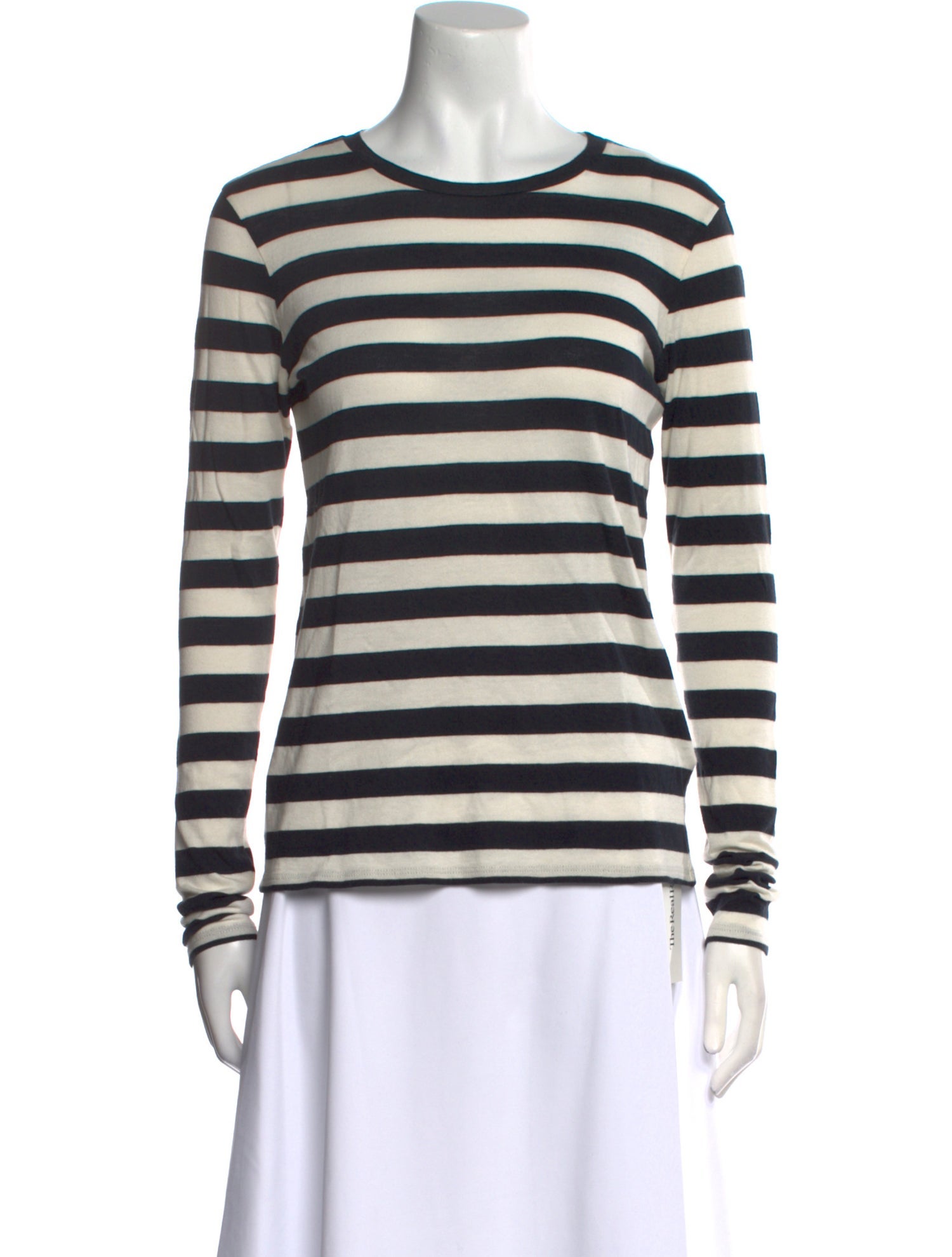 Nili Lotan Striped Crew Neck Top