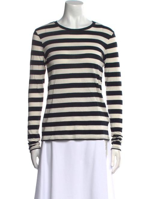 Nili Lotan Striped Crew Neck Top