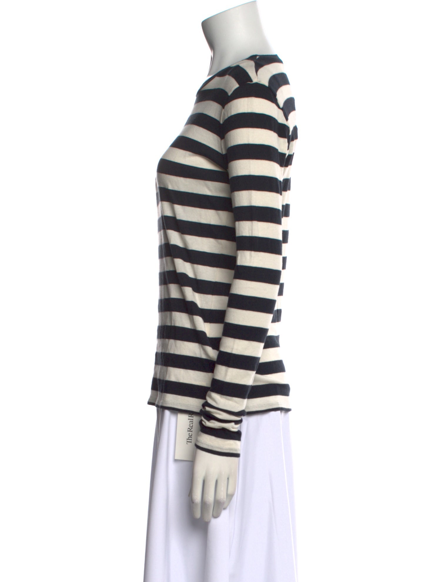 Nili Lotan Striped Crew Neck Top