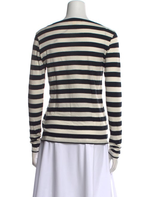Nili Lotan Striped Crew Neck Top