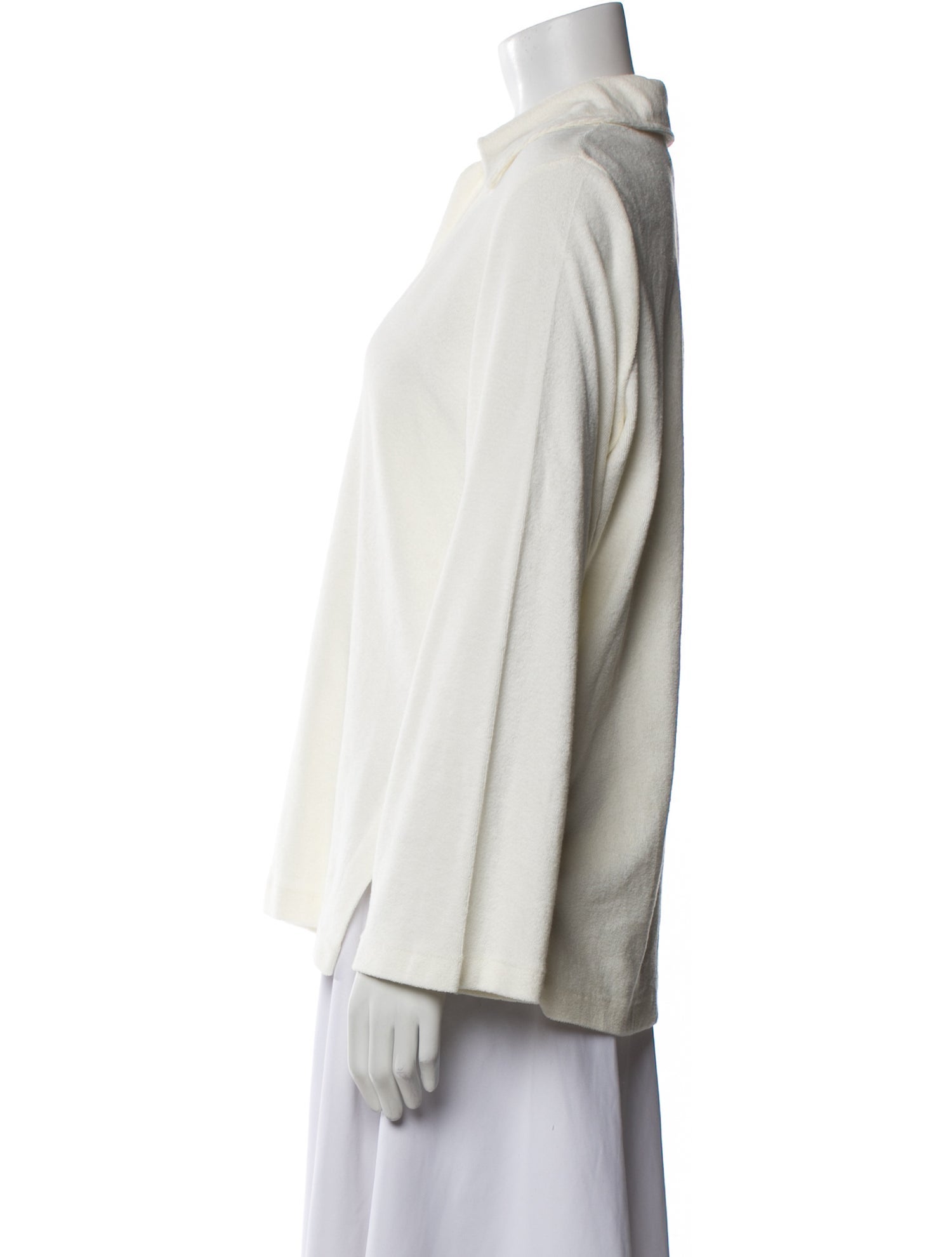 Nili Lotan V-Neck Long Sleeve Blouse