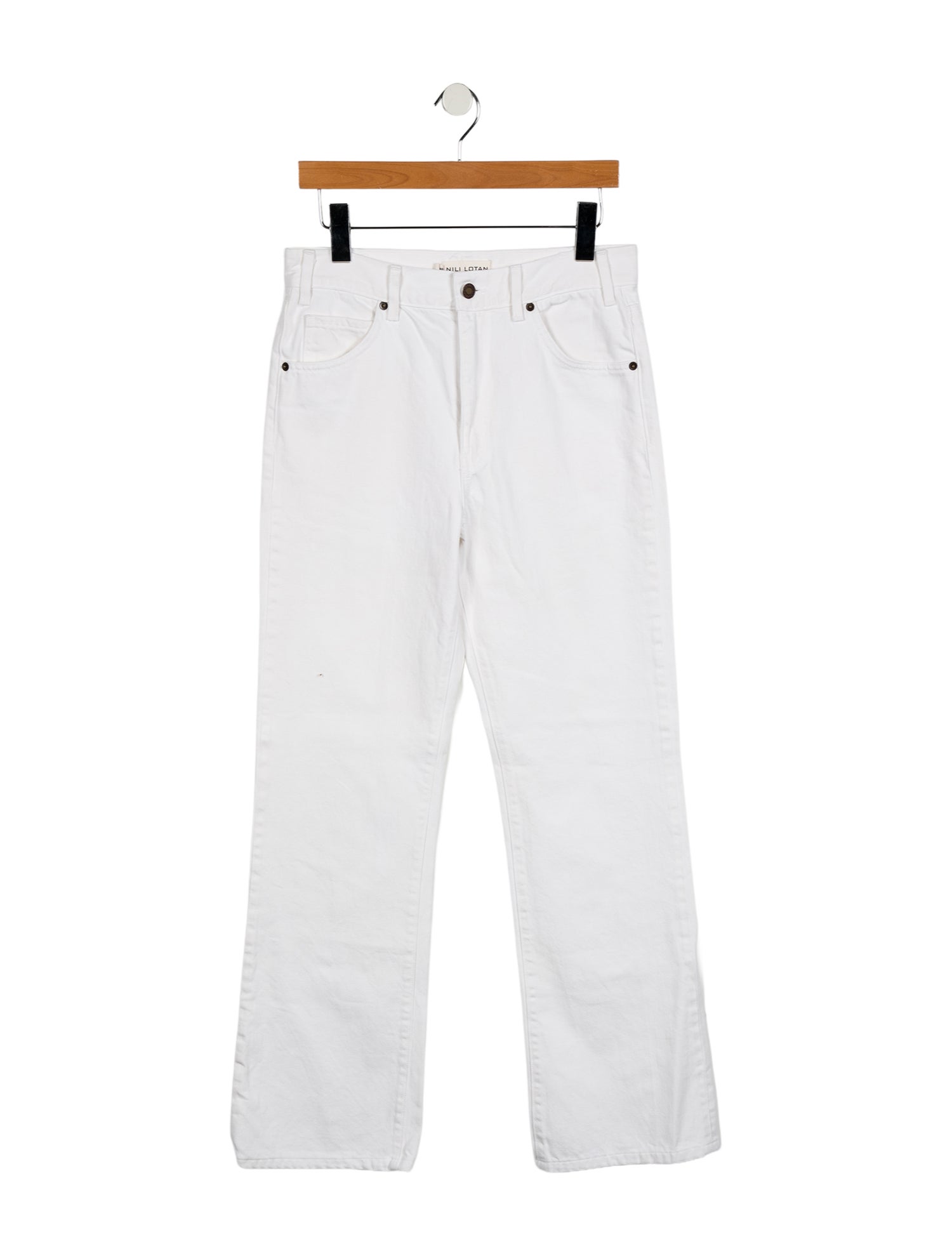 Nili Lotan High-Rise Wide Leg Jeans