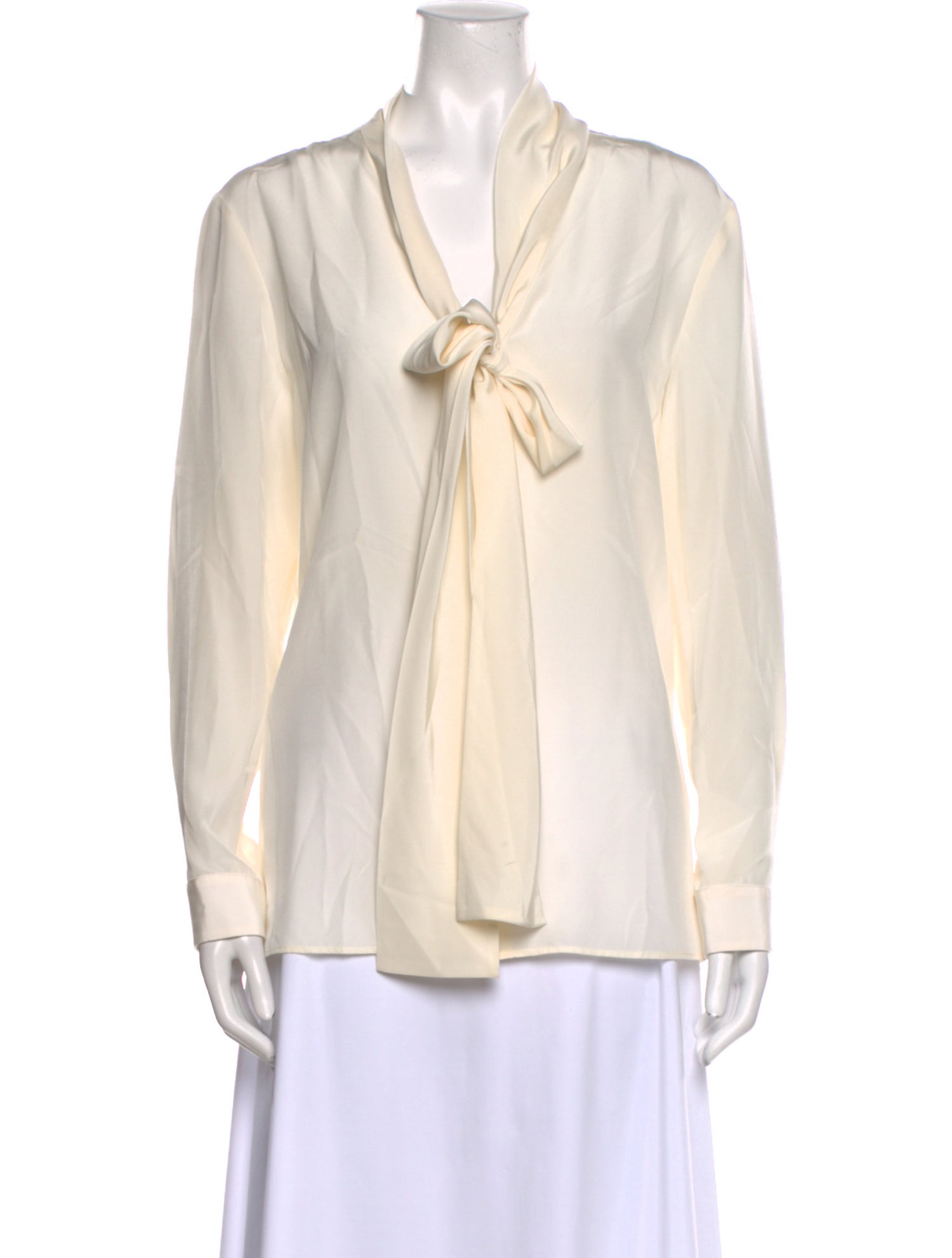 Nili Lotan Silk V-Neck Blouse