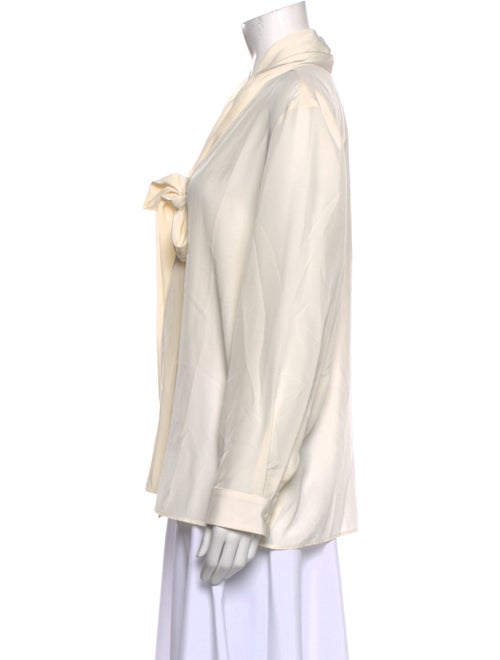 Nili Lotan Silk V-Neck Blouse