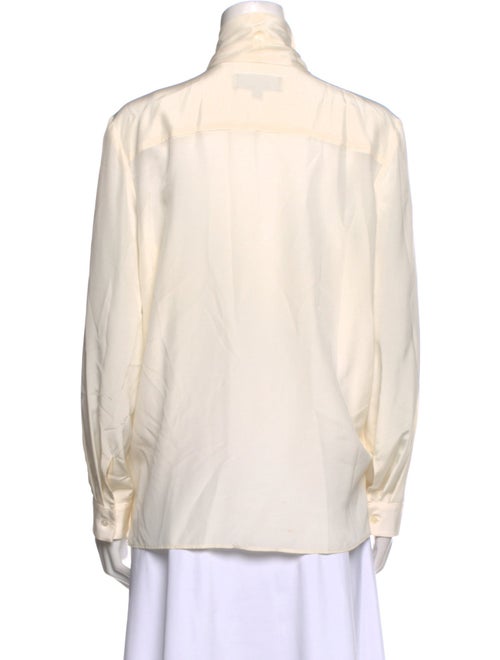 Nili Lotan Silk V-Neck Blouse