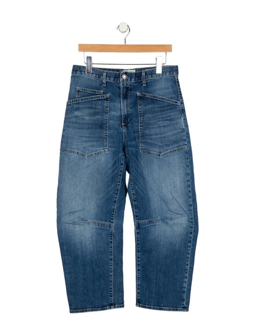 Nili Lotan High-Rise Straight Leg Jeans