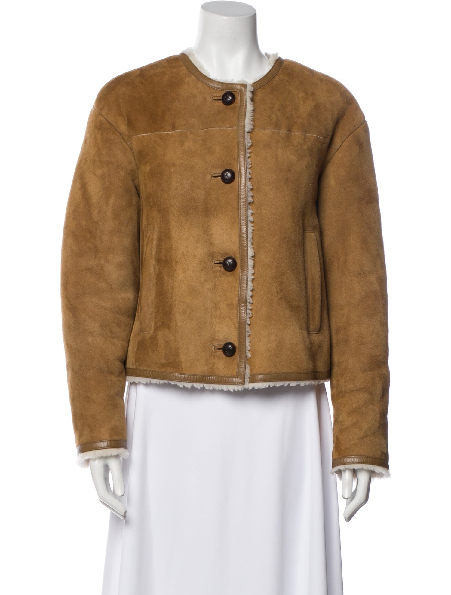 Nili Lotan Lamb Leather Fur Jacket