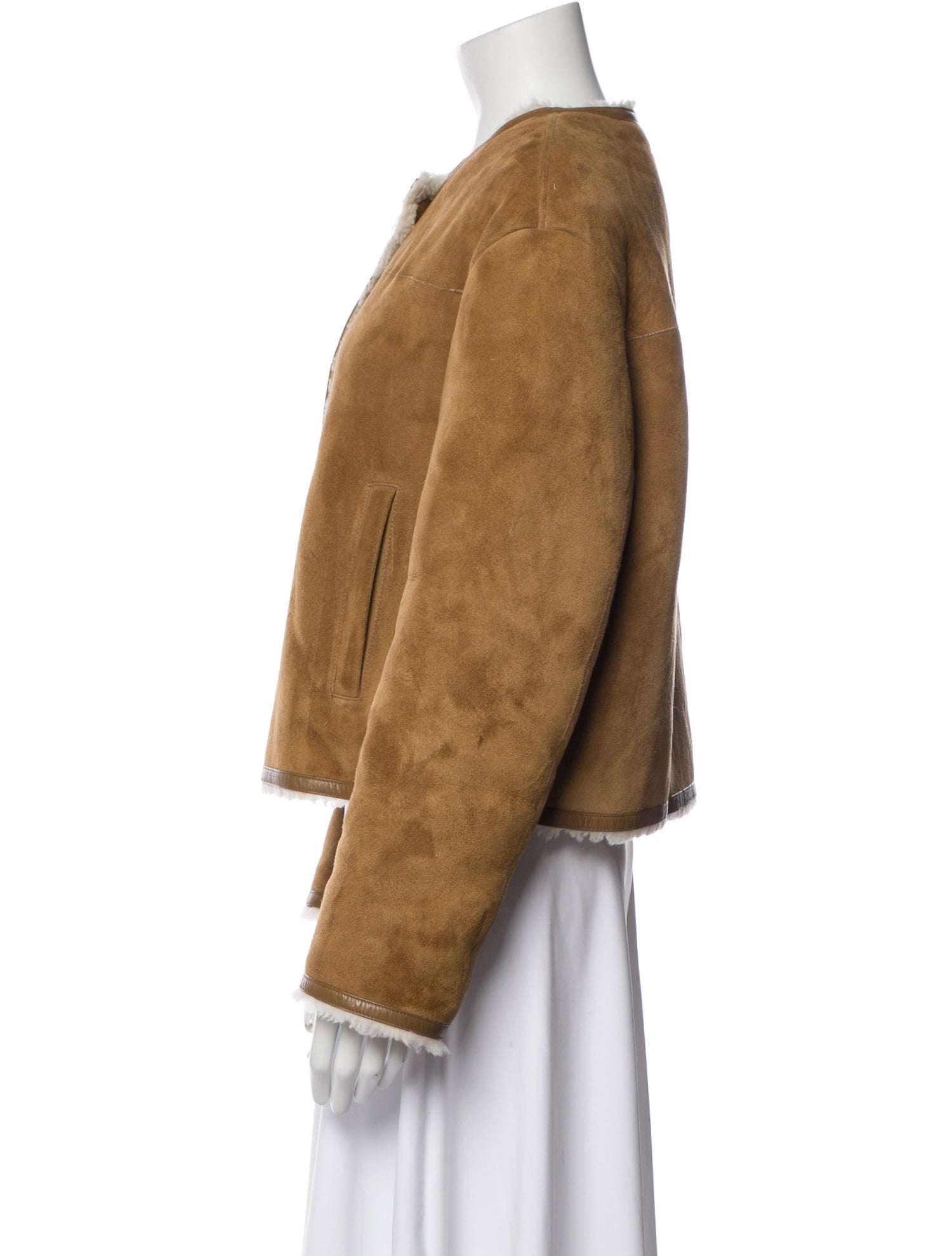 Nili Lotan Lamb Leather Fur Jacket