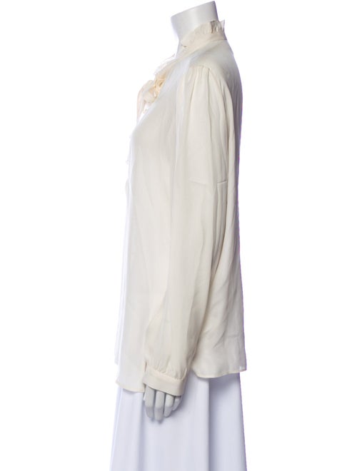 Nili Lotan Silk Long Sleeve Blouse