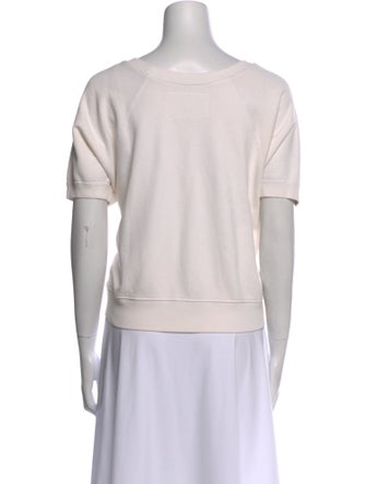 Nili Lotan Scoop Neck Short Sleeve T-Shirt