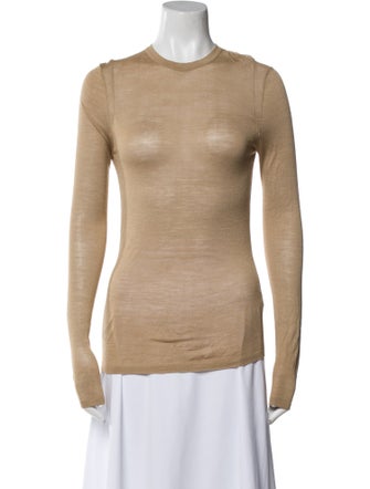 Nili Lotan Silk Crew Neck Sweater