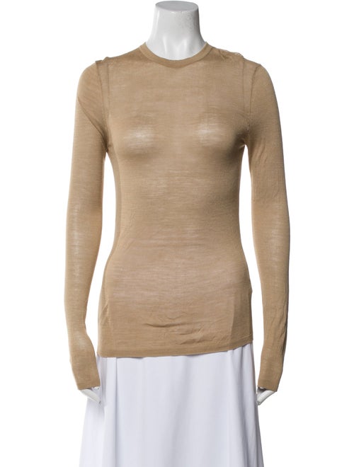 Nili Lotan Silk Crew Neck Sweater