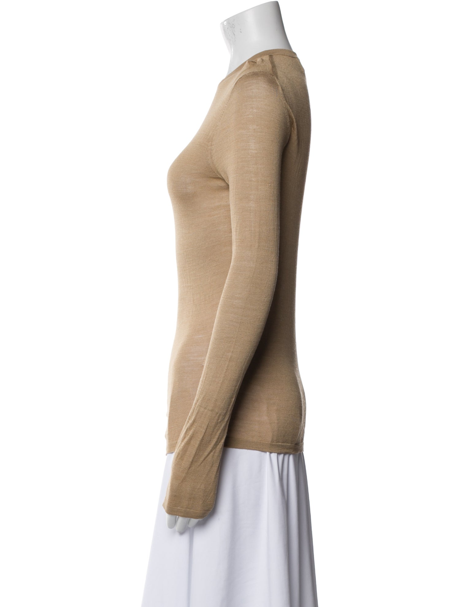 Nili Lotan Silk Crew Neck Sweater