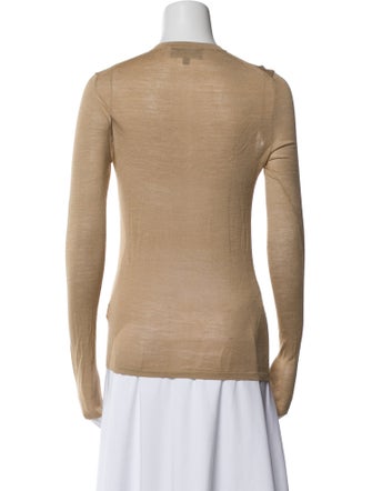 Nili Lotan Silk Crew Neck Sweater
