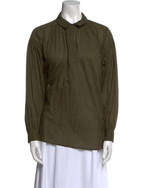 Nili Lotan Long Sleeve Button-Up Top