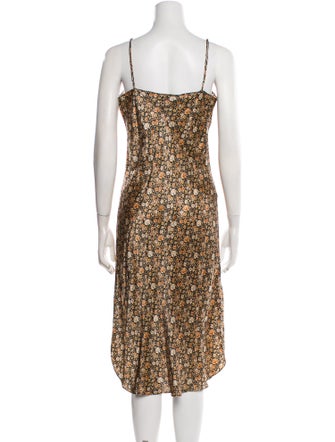 Nili Lotan Silk Midi Length Dress