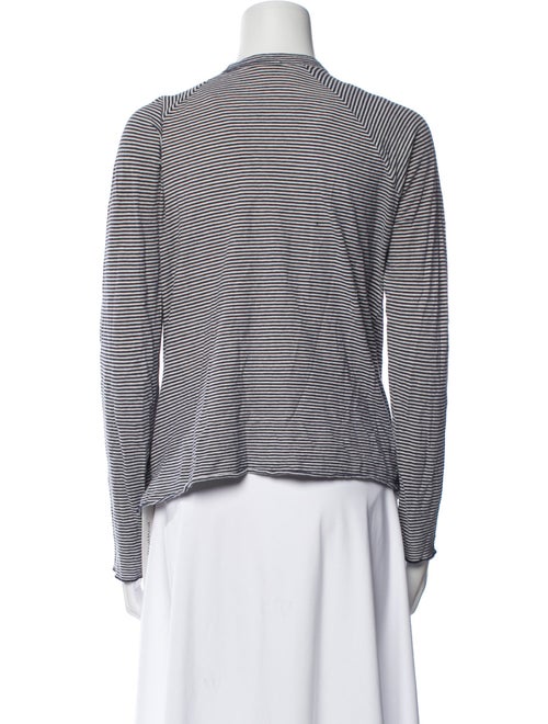 Nili Lotan Striped V-Neck Top