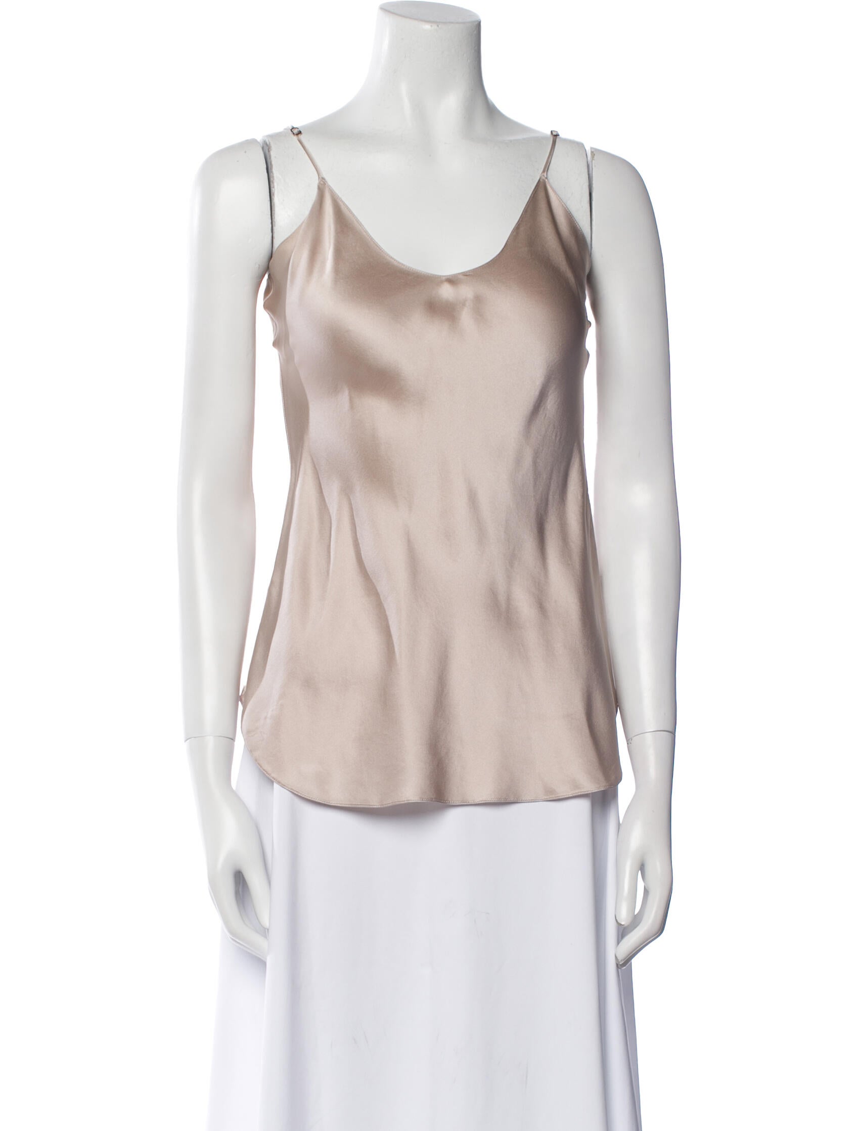 Nili Lotan Silk Scoop Neck Top