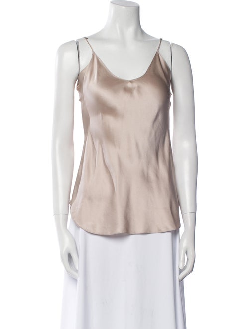 Nili Lotan Silk Scoop Neck Top