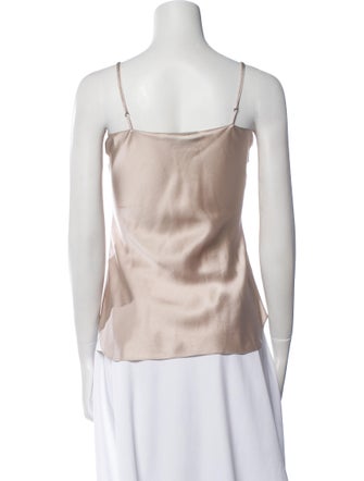 Nili Lotan Silk Scoop Neck Top