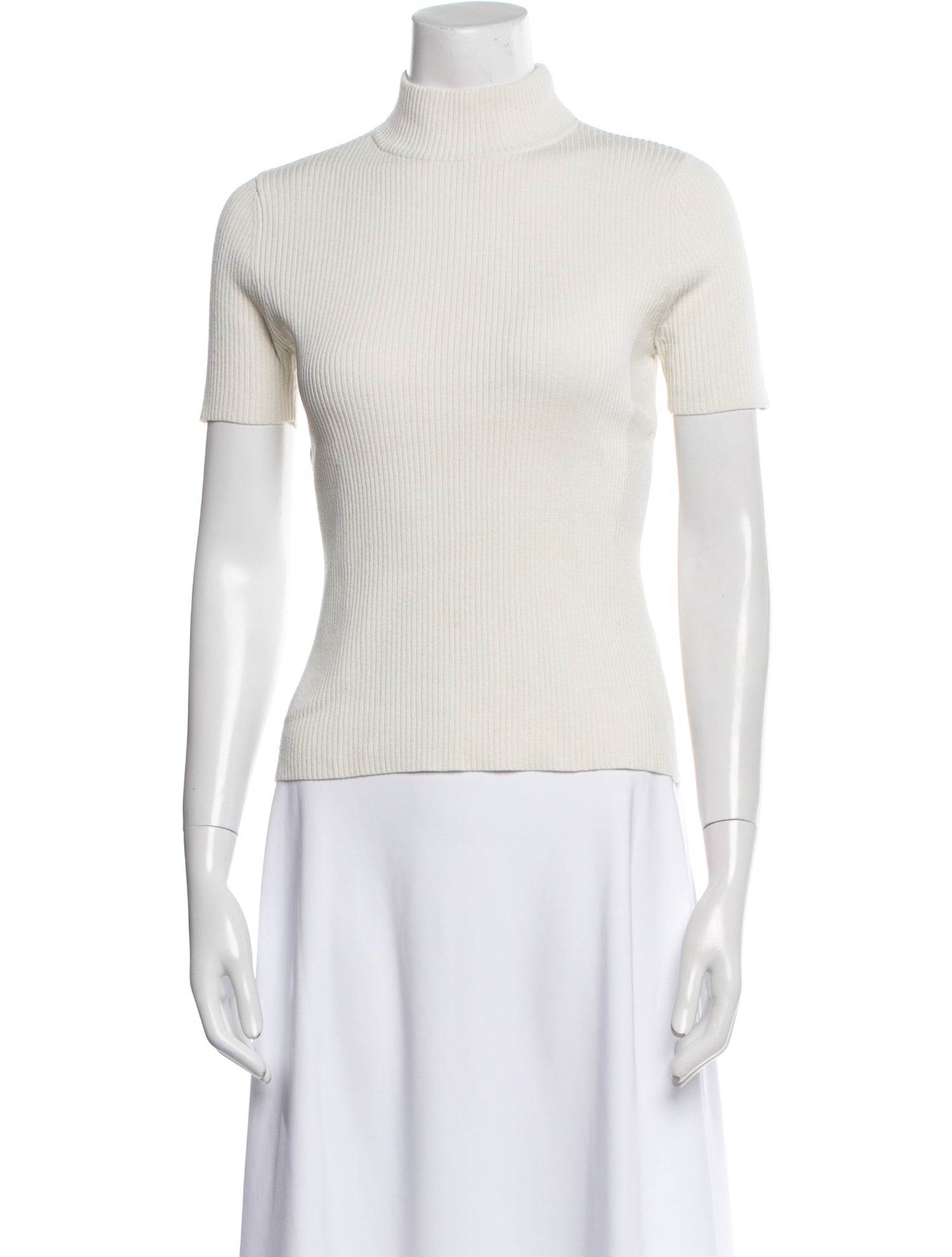 Nili Lotan Silk Turtleneck Top