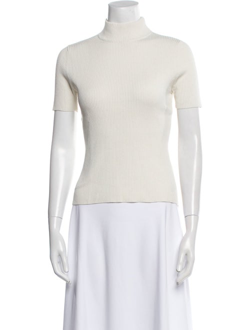 Nili Lotan Silk Turtleneck Top