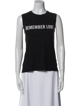 Nili Lotan Graphic Print Crew Neck Top