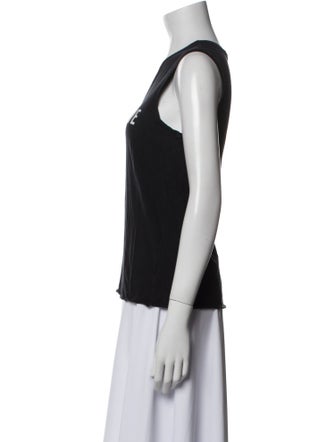 Nili Lotan Graphic Print Crew Neck Top