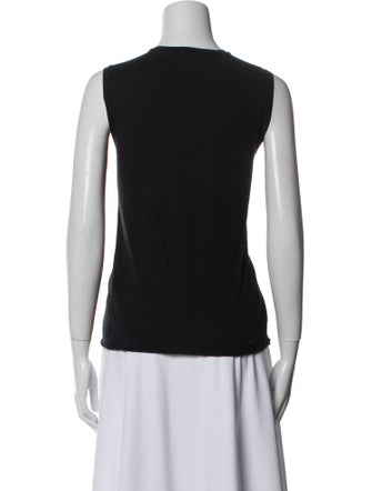 Nili Lotan Graphic Print Crew Neck Top