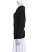 Nili Lotan Bateau Neckline Three-Quarter Sleeve Sweatshirt