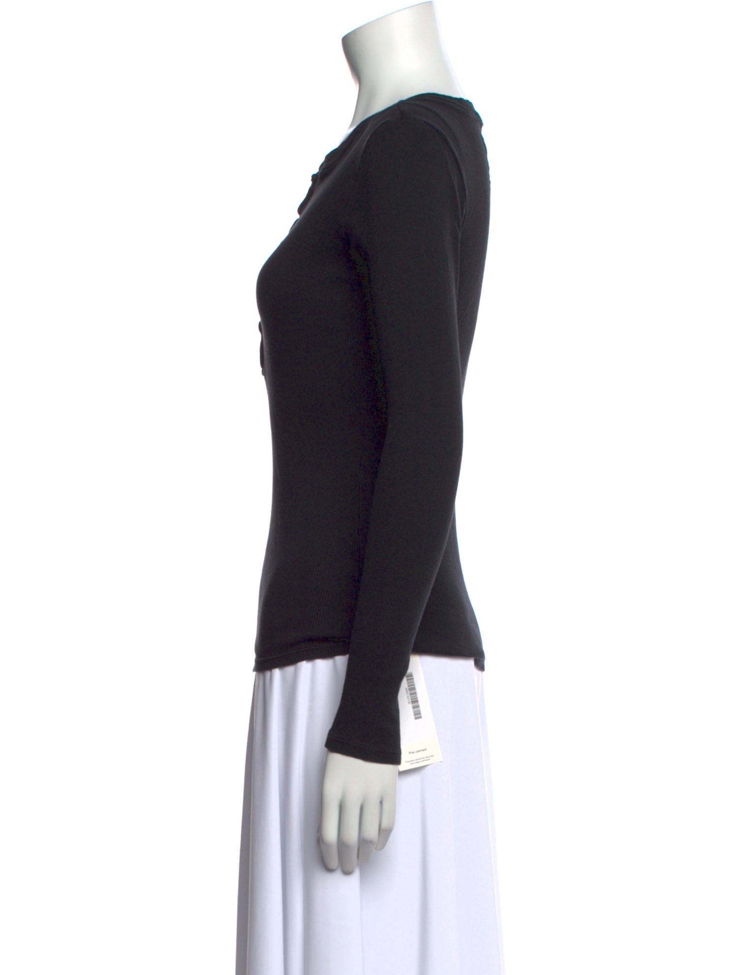 Nili Lotan Crew Neck Long Sleeve Top