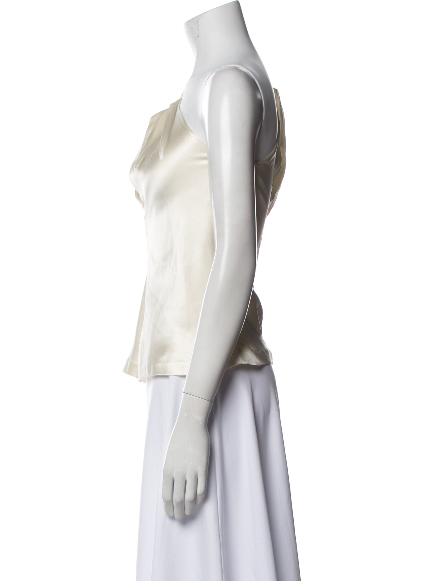 Nili Lotan Silk One-Shoulder Blouse