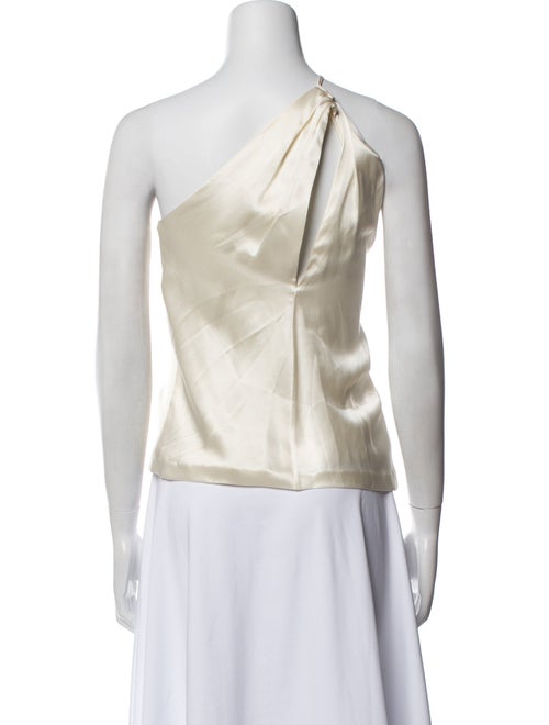 Nili Lotan Silk One-Shoulder Blouse