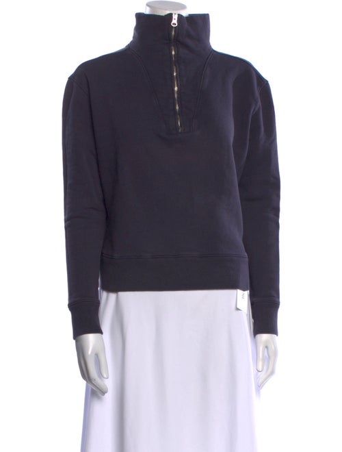 Nili Lotan Mock Neck Long Sleeve Sweatshirt