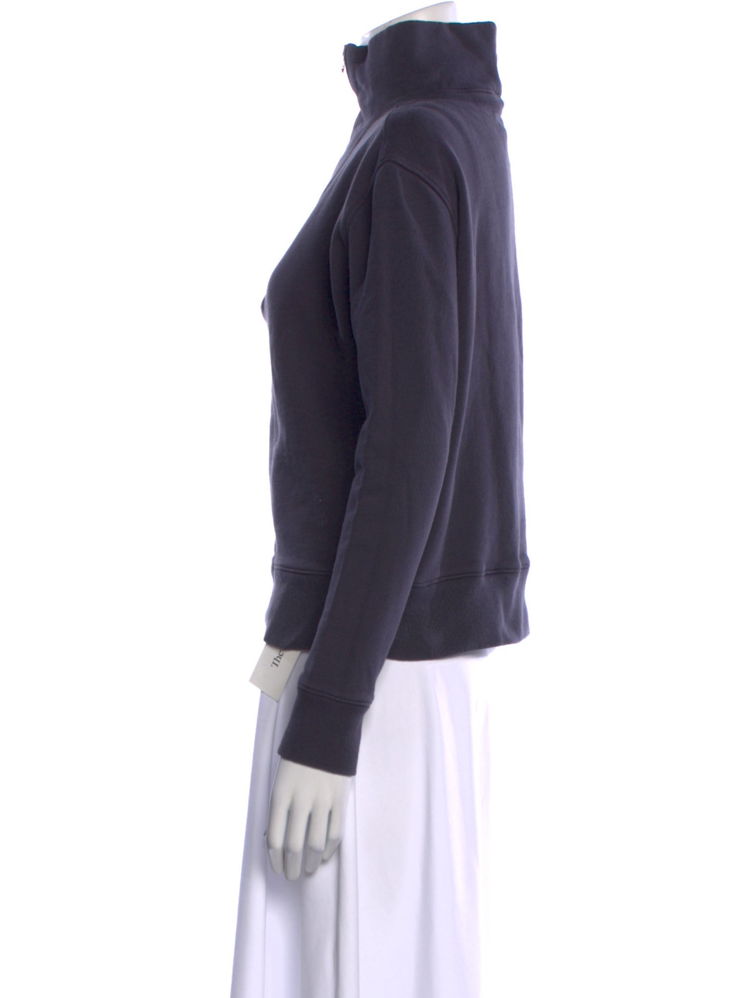 Nili Lotan Mock Neck Long Sleeve Sweatshirt