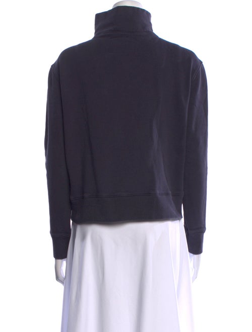 Nili Lotan Mock Neck Long Sleeve Sweatshirt