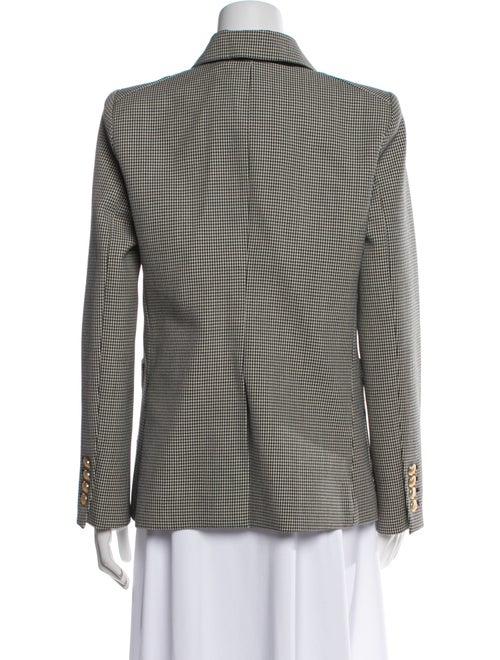 Nili Lotan Virgin Wool Houndstooth Print Blazer