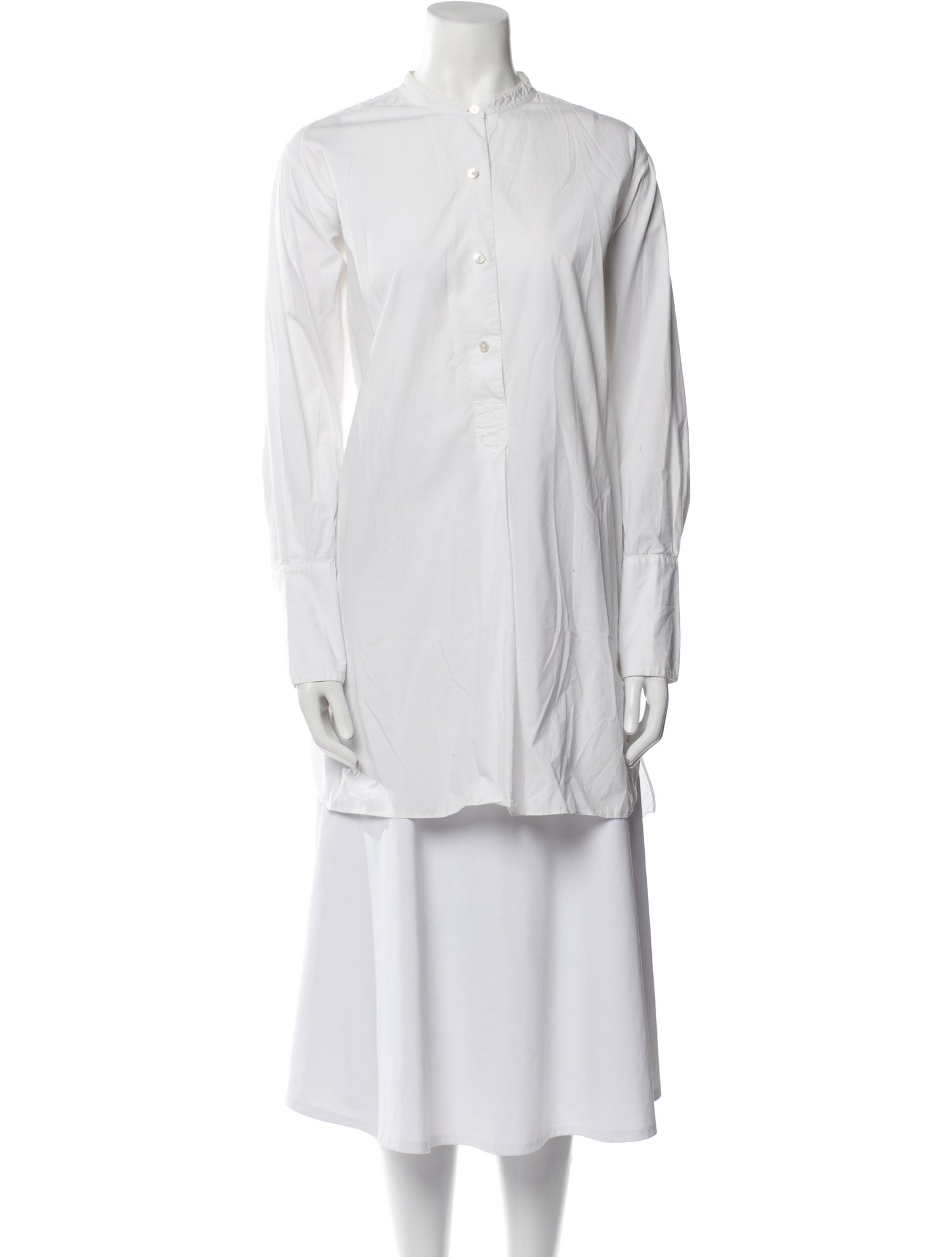 Nili Lotan Mock Neck Long Sleeve Tunic