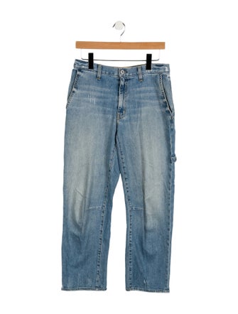 Nili Lotan Mid-Rise Straight Leg Jeans