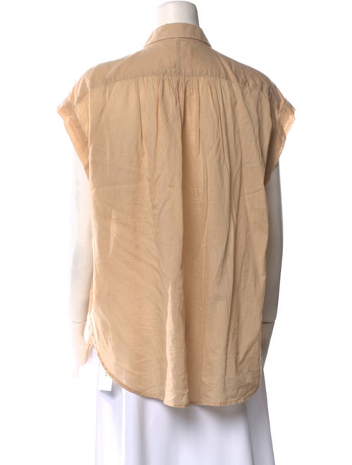 Nili Lotan Short Sleeve Button-Up Top