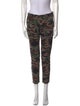 Nili Lotan Camouflage Print Skinny Leg Pants