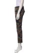 Nili Lotan Camouflage Print Skinny Leg Pants