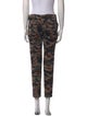 Nili Lotan Camouflage Print Skinny Leg Pants