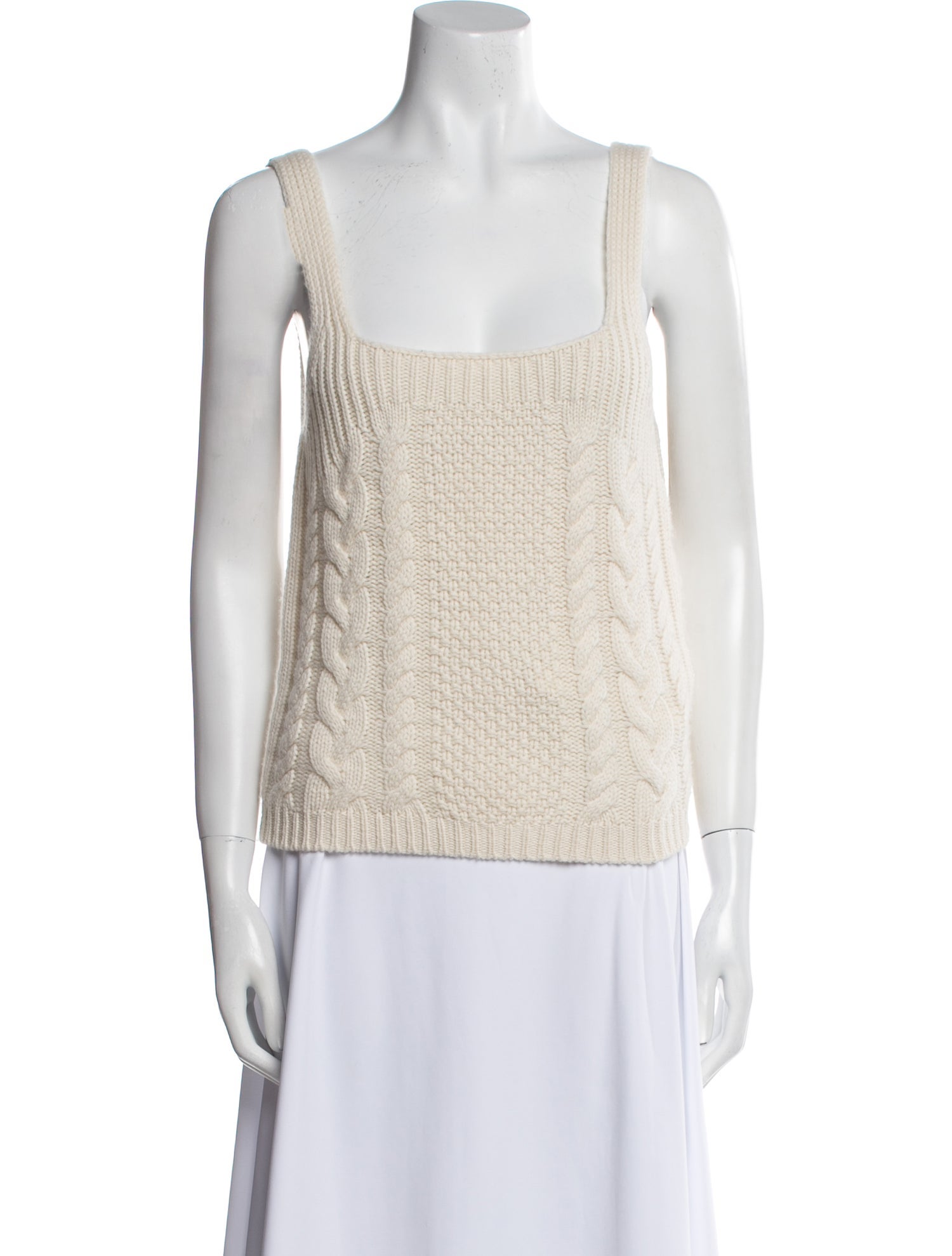 Nili Lotan Cashmere Square Neckline Sweater