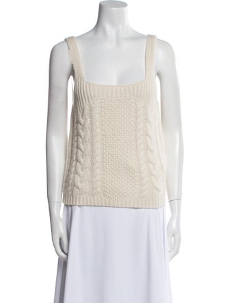 Nili Lotan Cashmere Square Neckline Sweater